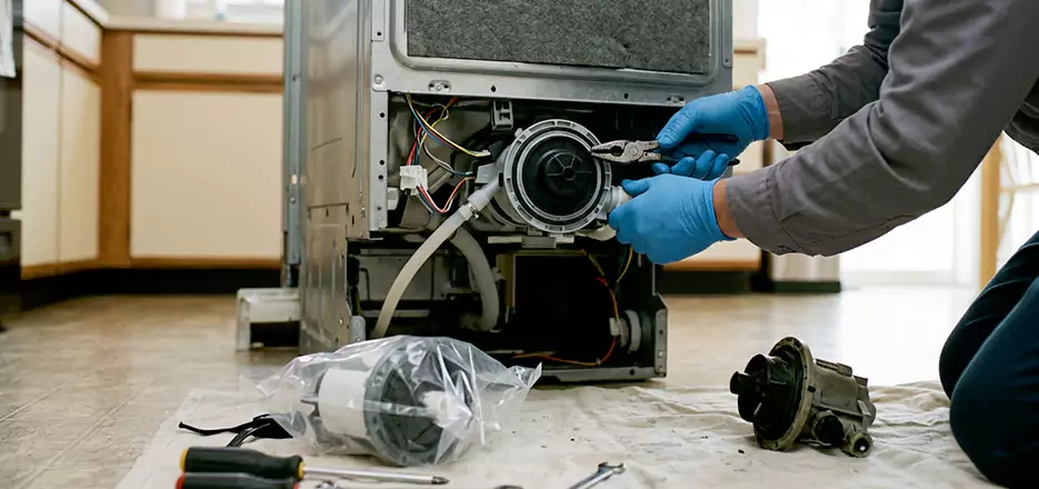 Dishwasher Motor Pump Replacement in Mooresville